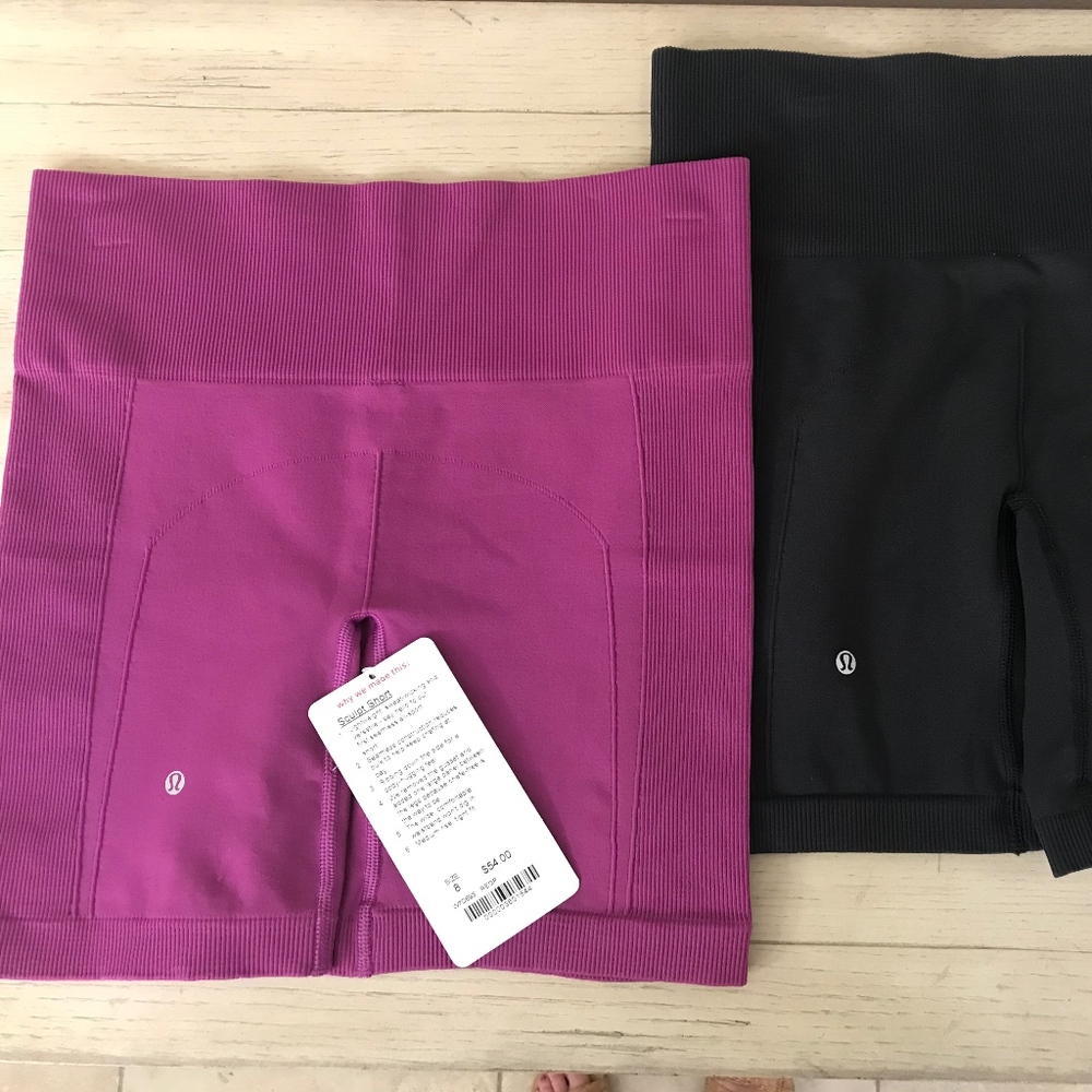 NWT Lululemon Athletica Sculpt Short two pairs